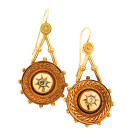 Vintage 15ct Gold Dimaond Drop Earrings