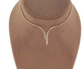 Vintage 9ct Gold Diamond Necklet