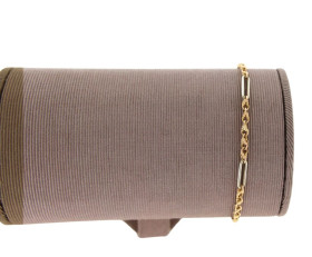 Vintage 18ct Gold Rope Ferrule Bracelet