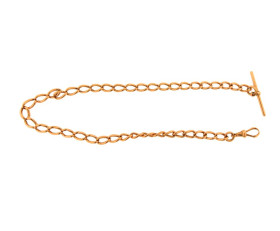 Vintage 9ct Rose Gold Albert Chain