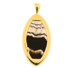 Vintage 9ct Gold Blue John Pendant