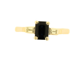 Vintage 18ct Gold Sapphire and Diamond Ring