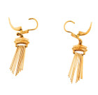 Vintage 18ct Gold Fringe Drop Earrings
