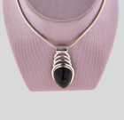 Vintage Silver Amethyst Pendant