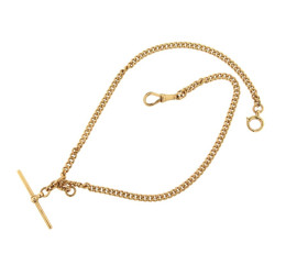 Vintage 9ct Gold Albert Curb Chain