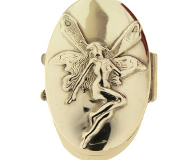 Vintage Silver Fairy Box