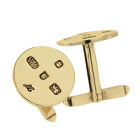 Vintage Round Silver Cufflinks