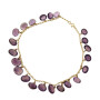 MS4069 Vintage 9ct Gold Amethyst Necklace (1)