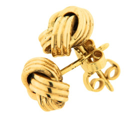 Vintage 14ct Gold Knot Earrings