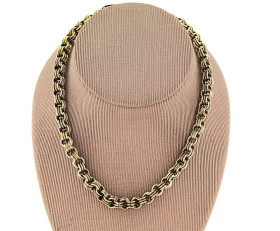 Vintage Silver Ribbed Belcher Chain