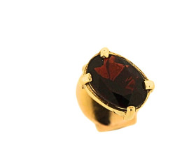 Vintage 9ct Gold Garnet Earrings