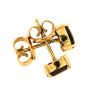 MS4280 Vintage 9ct Gold Garnet Earrings (2)