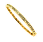 Vintage 18ct Gold Diamond Bangle
