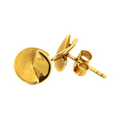 Vintage 9ct Gold Round Earrings