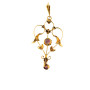 MS4351 Vintage 9ct Gold Amethyst & Pearl Pendant (1)