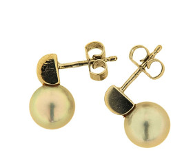 Vintage Pearl & Diamond Earrings