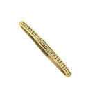 Vintage 18ct Gold Diamond Hinged Bangle