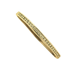 Vintage 18ct Gold Diamond Hinged Bangle