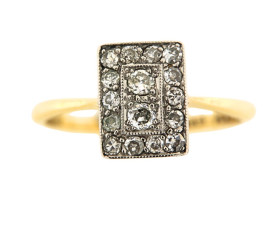 Vintage 18ct & Platinum Diamond Ring
