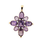 Vintage 9ct Gold Amethyst Pendant