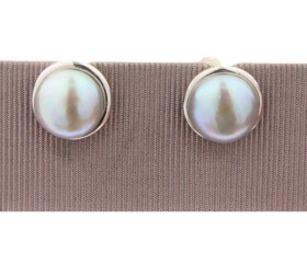 Vintage Silver Pearl Cufflinks