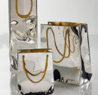 Silver “Gift Bag” Vase