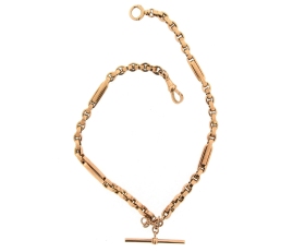 Vintage 9ct Gold Albert Watch Chain