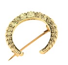 Vintage 18ct gold & Silver Diamond Brooch