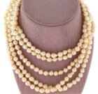 Vintage Rope of Cultured Baroque Pearls