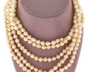 Vintage Rope of Cultured Baroque Pearls