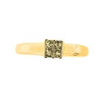 Contemporary 18ct Yellow Gold Diamond Ring