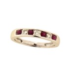 Contemporary 18ct Ruby & Diamond Ring