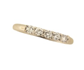 Contemporary 18ct Gold Diamond Set Ring