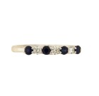 Contemporary 18ct Sapphire & Diamond Eternity Ring