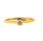 Contemporary 18ct Solitaire Diamond Ring